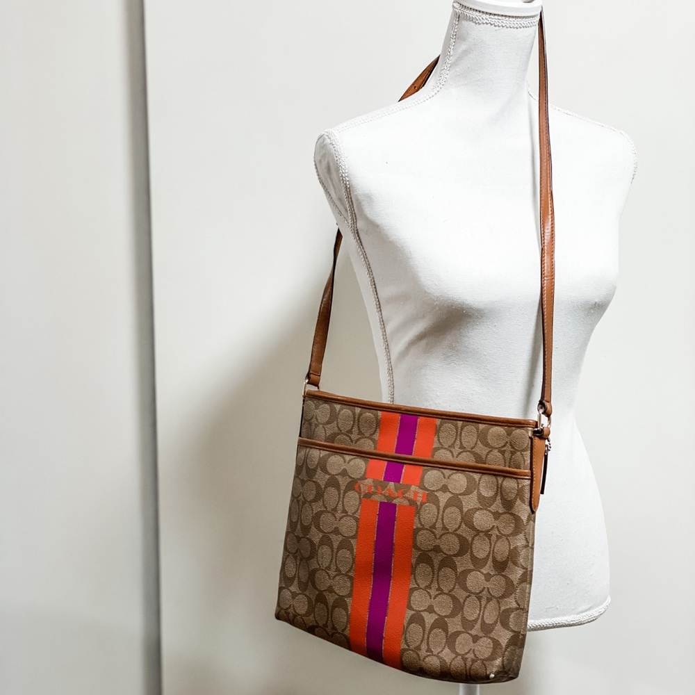 Coach File Crossbody in Signature Canvas